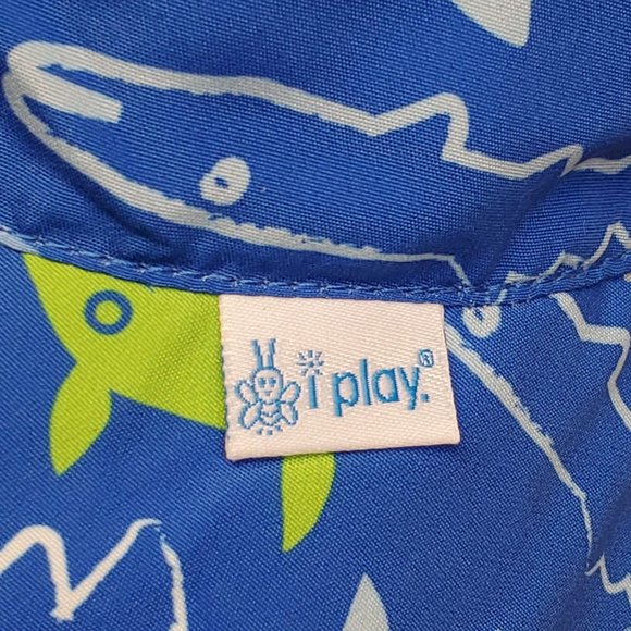 I Play Bucket Sun Hat 9-18 Months Blue - Picture 3 of 7